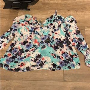 Open shoulder blouse